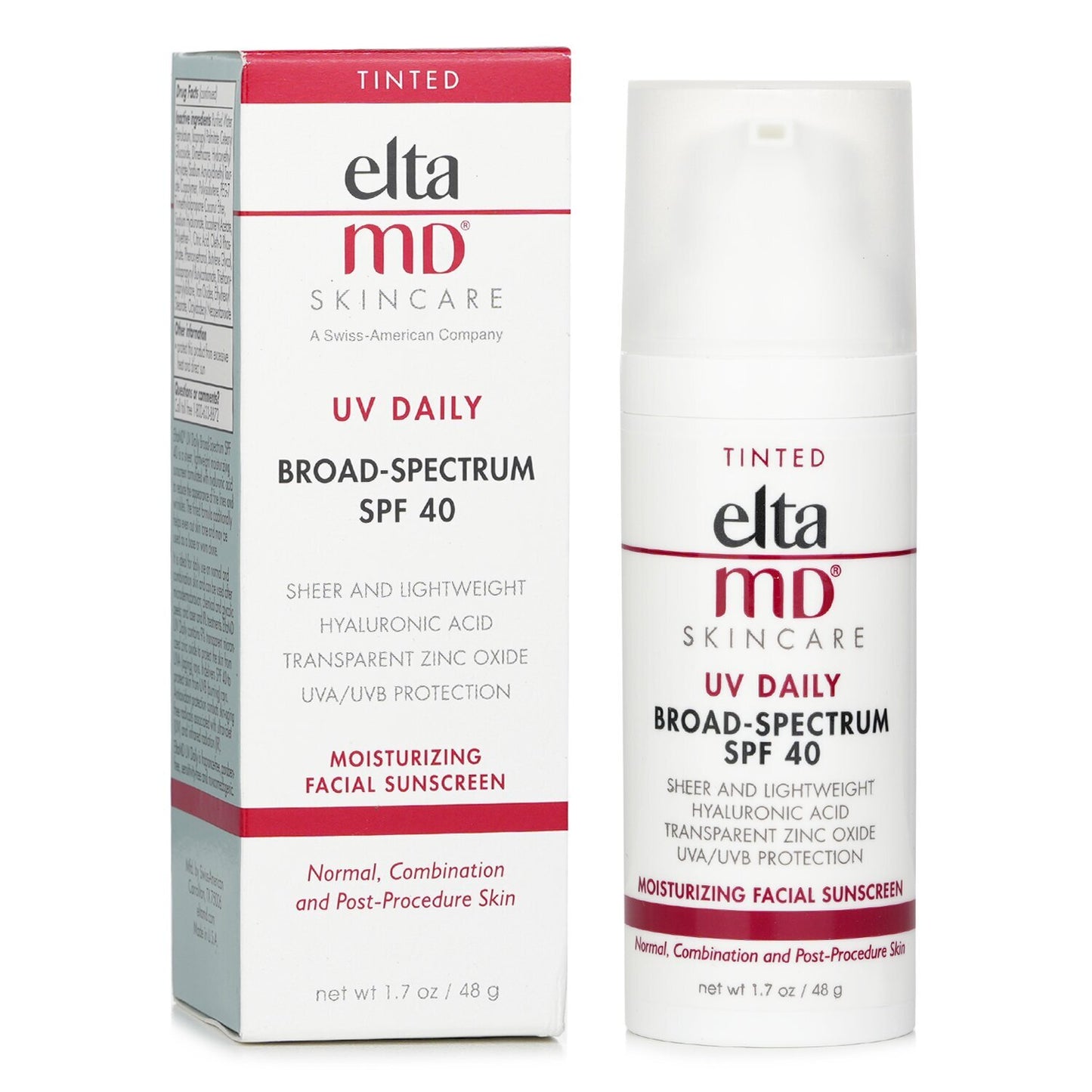 EltaMD UV Daily Tinted Sunscreen Broad-Spectrum SPF 40 1.7 oz / 48g