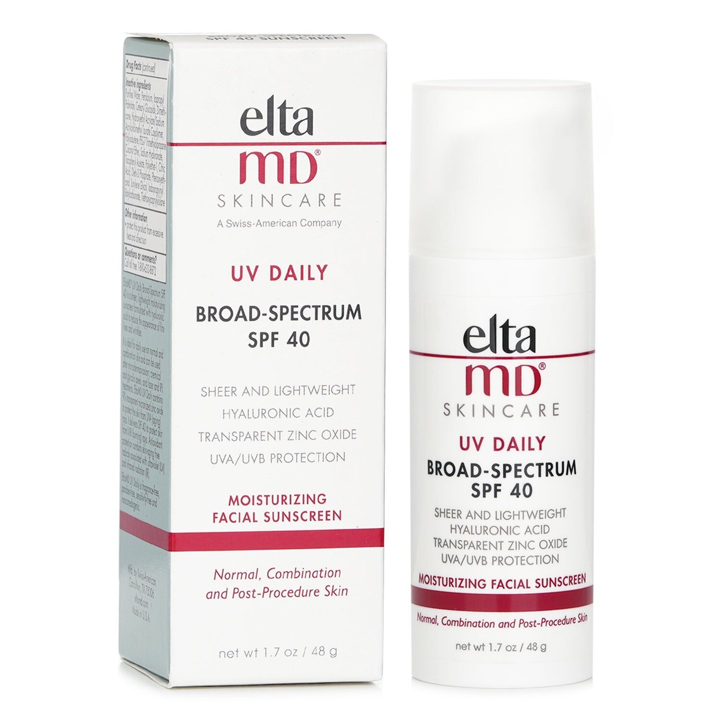 EltaMD UV Daily Sunscreen Broad-Spectrum SPF 40 1.7 oz / 48g