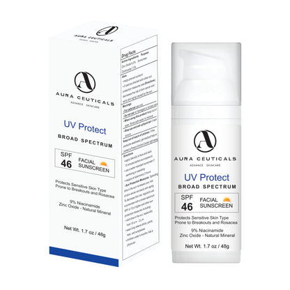 Aura Ceuticals UV Protect Sunscreen Broad Spectrum SPF 46 1.7 oz / 48g